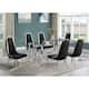 Option 7pcs - Chrome - Black 