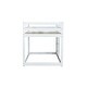 preview thumbnail 8 of 8, Artsy Solid Wooden Twin over Twin Loft Bed with Ladder, Upper and Bottom Bed Platforms crafted with Strengthened Slats, White