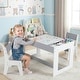 preview thumbnail 17 of 21, Costway Multifunctional Kids Table & 2 Chairs Set with Removable - See Details