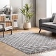 preview thumbnail 1 of 5, Nuloom Dottie Soft Shaggy Textured Trellis Tassel Area Rug 4' x 6' - Rectangle