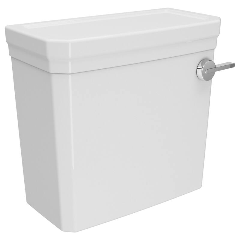 DXV Fitzgerald Canvas White Toilet Tank with Right Hand Lever - Canvas White