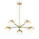 preview thumbnail 3 of 6, Z-Lite 7517-5 Realm Sphere 5 Light 32" Wide Chandelier