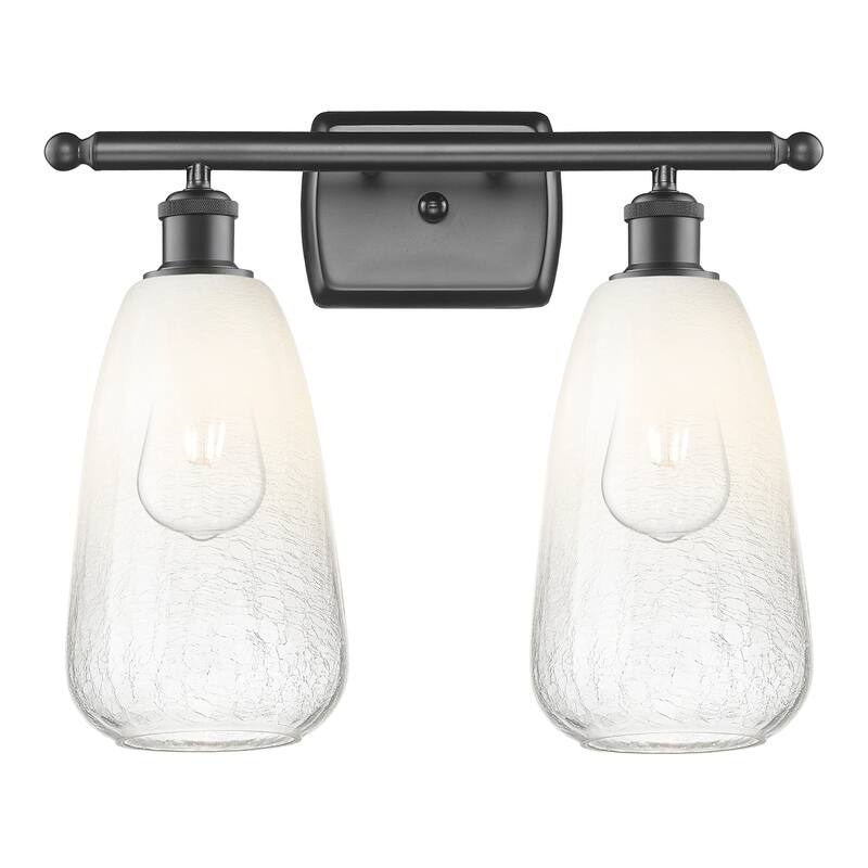 Innovations Lighting 516-2W-14-16 Brookhaven Almond Vanity Brookhaven - Oil Rubbed Bronze / Opal