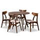 preview thumbnail 3 of 16, Timothy Mid-Century Modern Transitional 5-Piece Dining Set Light Beige