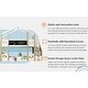preview thumbnail 15 of 14, Twin over Twin House Bunk Bed For Kids With Stylish and Simple Look Castle Shape Bunk Bed
