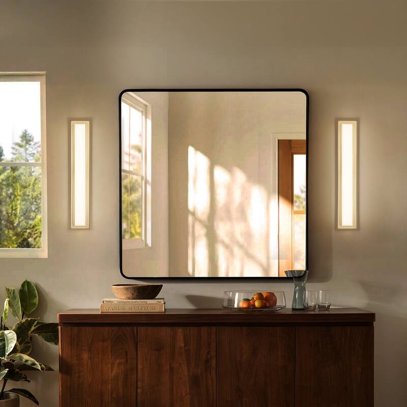 Purity 24" Antique Brass LED Bathroom Vanity Light