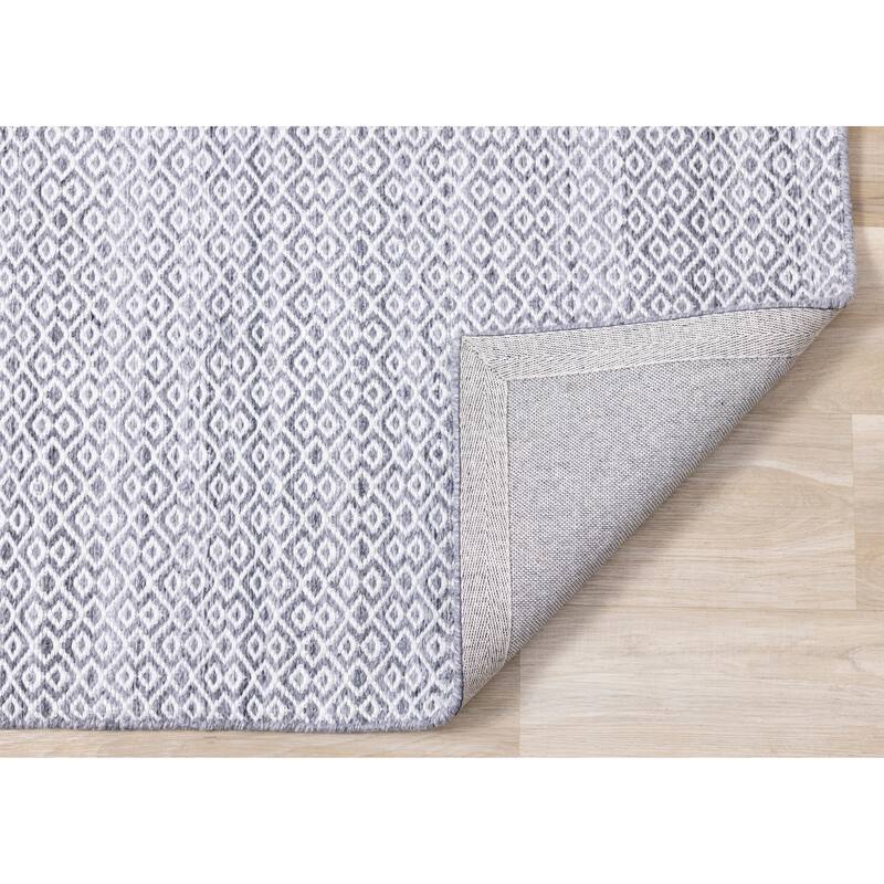 Grey Cream French Country Recycled Area Rug
