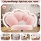 preview thumbnail 8 of 22, Armless Desk Chair Makeup Vanity Chair with Wheels and Adjustable Height Office Chair Criss Cross Cross-Legged Chair