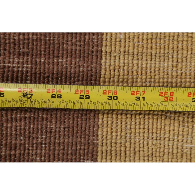 Contemporary Gabbeh Kashkoli Oriental Runner Rug Wool Handmade Carpet - 2'2" x 9'9"