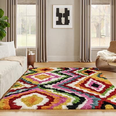 Nuloom Handmade Carnival Abbey Shaggy Area Rug