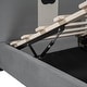 preview thumbnail 15 of 13, Twin Gray Velvet Upholstered Bed Frame Daybed with Hydraulic System