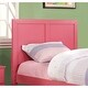 preview thumbnail 12 of 12, Pice Transitional Solid Wood Panel Design Headboard by Furniture of America Pink - Twin