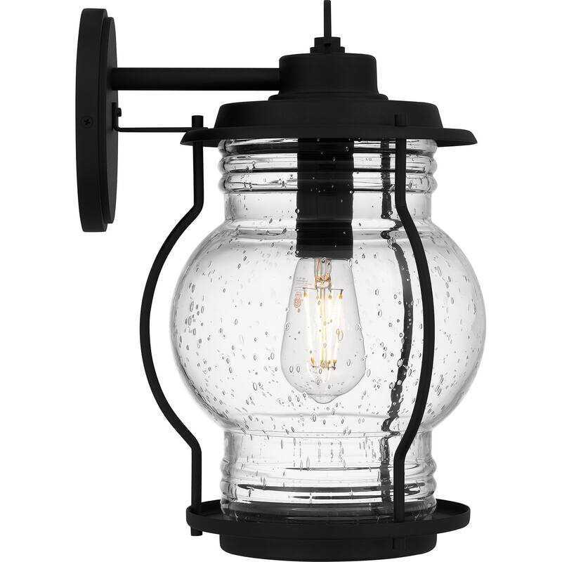 Earth Black One Light Outdoor Wall Mount from the Luther Collection