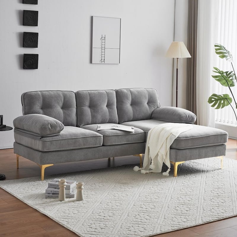 L-Shaped 3-Seat Indoor Modular Sofa