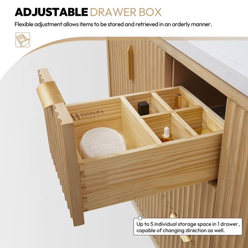 Cadiz Bath Vanity with Composite Stone Top and Mirror