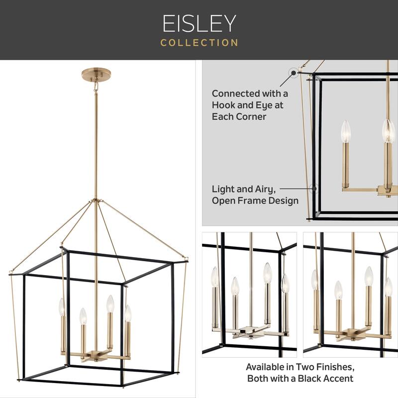 Kichler Lighting Eisley 4-Light Semi-Flush Mount Light