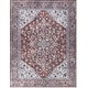 preview thumbnail 77 of 77, New Concept Washables Vintage Medallion Machine Washable Area Rug 9' 2" x 12' - Brick/Ivory