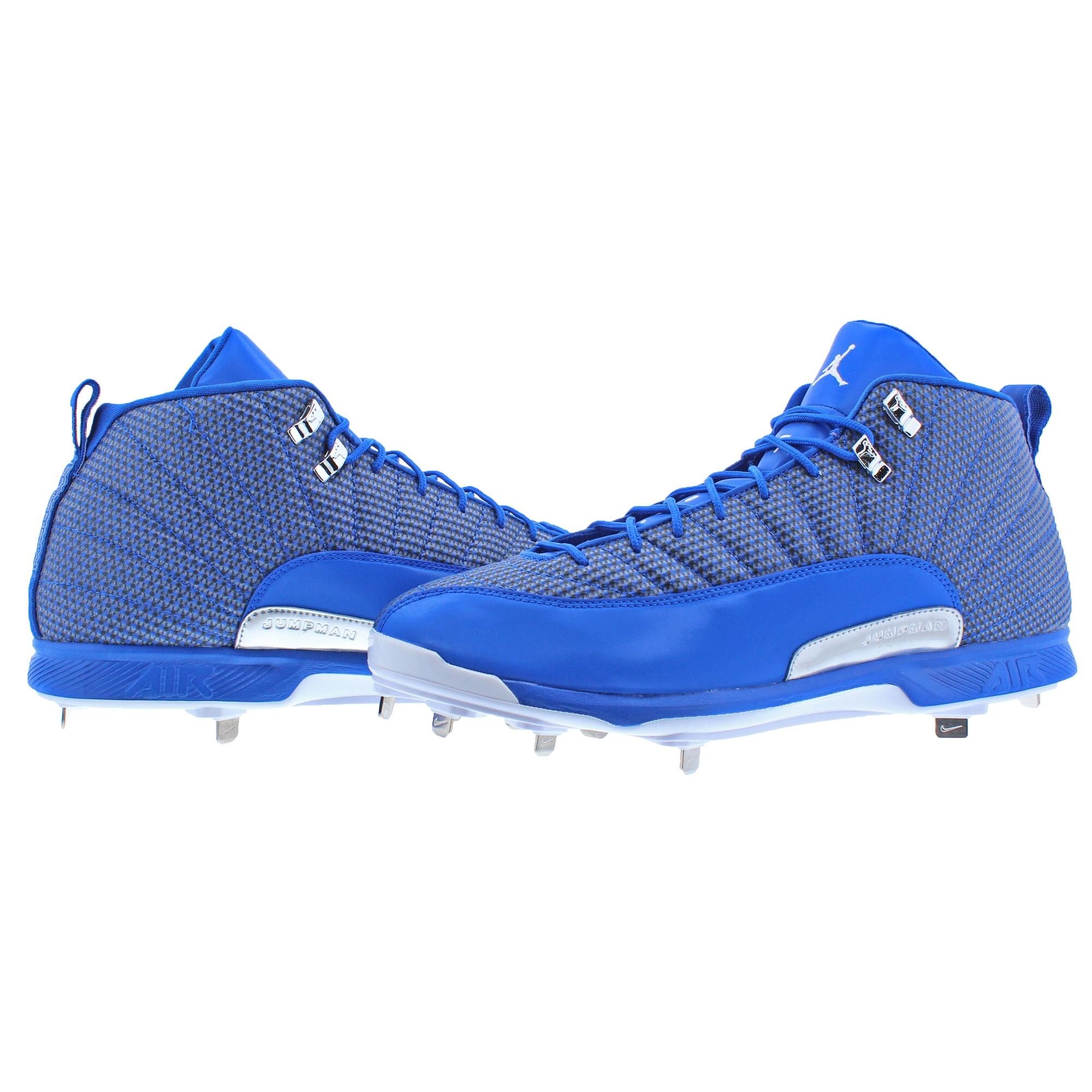blue jordan baseball cleats