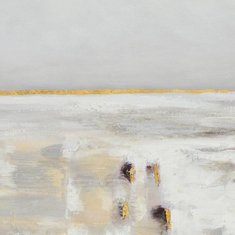 Renwil Lynx 50" Wide Canvas Art, Grey