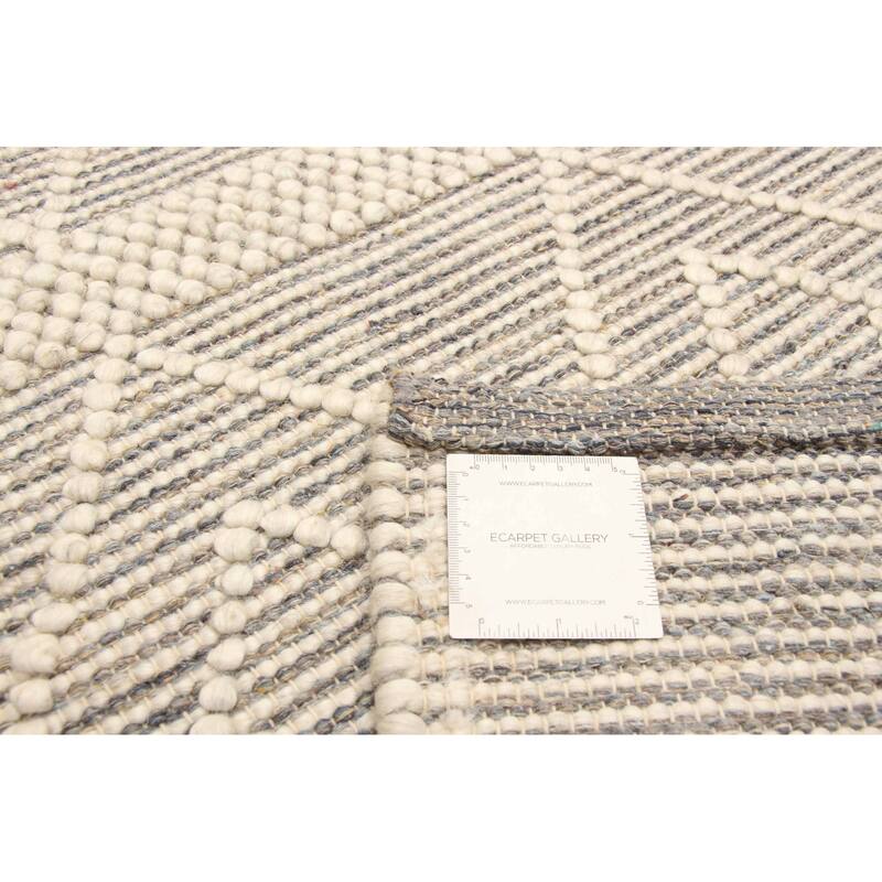 ECARPETGALLERY Braid weave Sienna Cream Wool Rug - 5'0 x 8'0