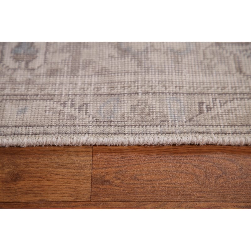 Distressed Tabriz Persian Vintage Rug Handmade Oriental Wool Carpet - 6'3" x 9'6"
