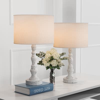 21.2" Traditional Poly Resin Table Lamps (Set of 2)