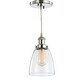 preview thumbnail 7 of 22, Ferano 5.5" Adjustable Metal/Glass LED Pendant, Chrome by JONATHAN Y