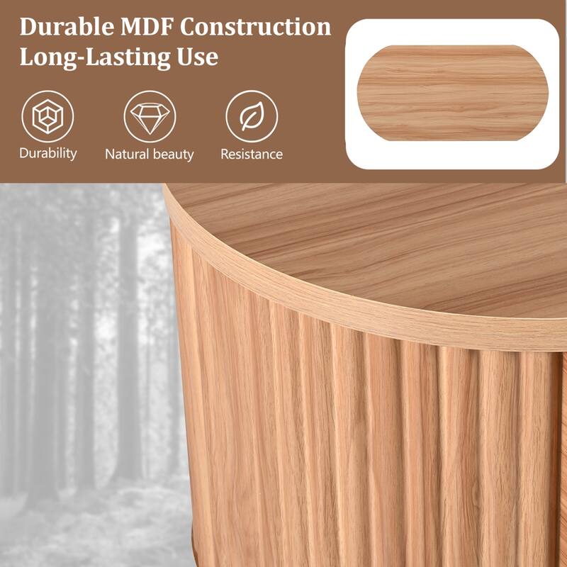 Modern Lift Coffee Table Oval Coffee Table with Hidden Compartments and Lift Tabletop, for Living Room