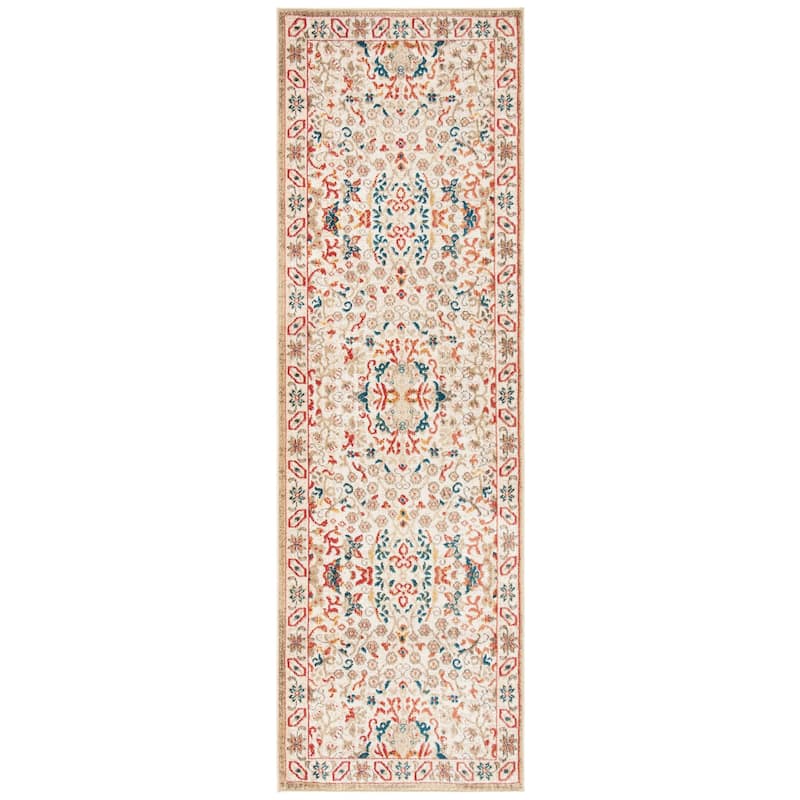SAFAVIEH Kashan Aleta Oriental Rug with Fringe