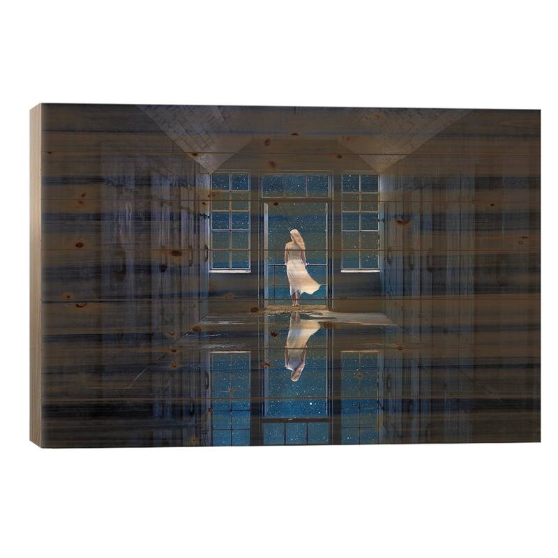 I Have A Dream Print On Wood by Stig Hole - Multi-Color - 26x40x1.5