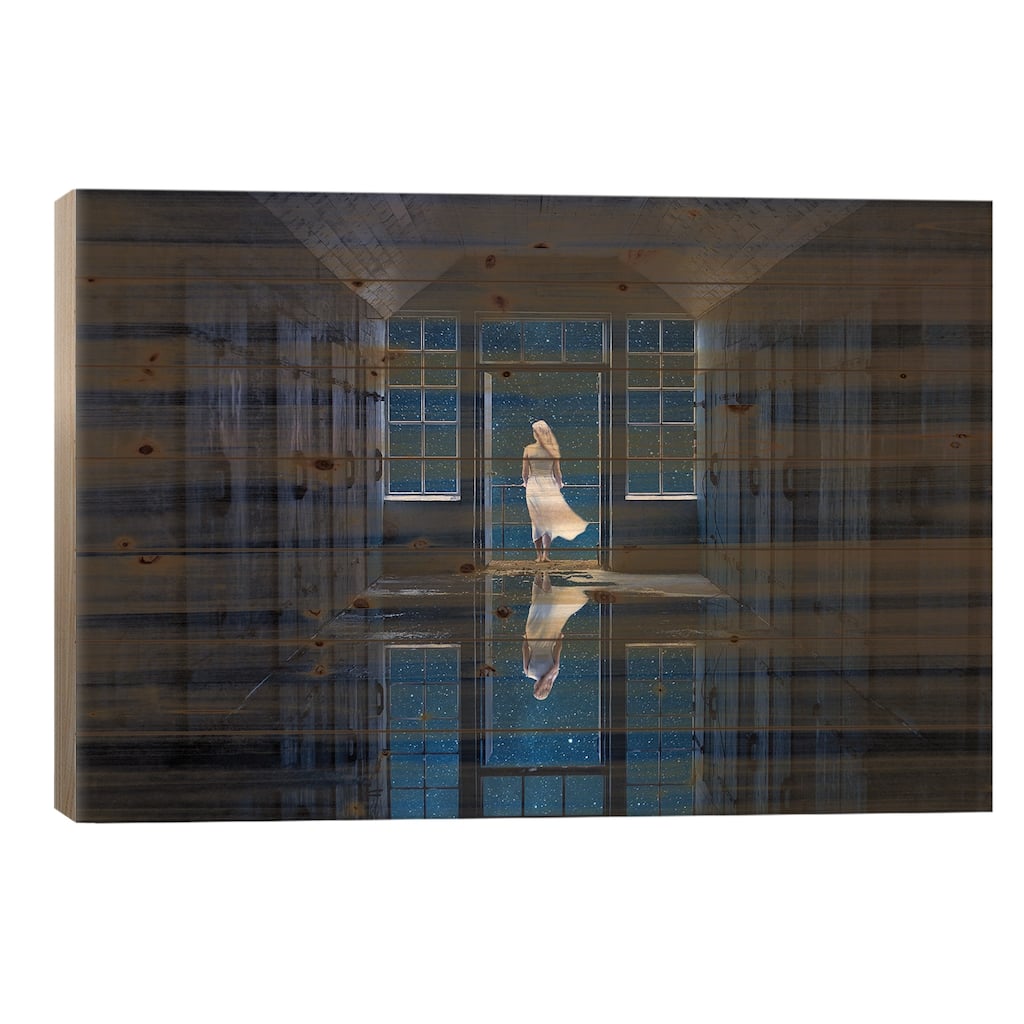 I Have A Dream Print On Wood by Stig Hole - Multi-Color