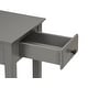 preview thumbnail 3 of 2, Side Table with 1 Drawer in Gray