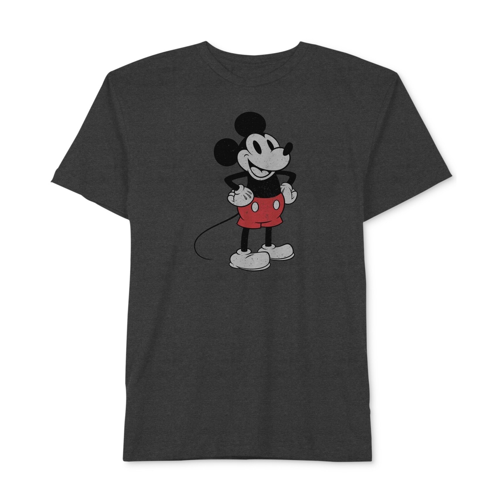Shop Hybrid Mens Mickey Mouse Graphic T Shirt Grey Small