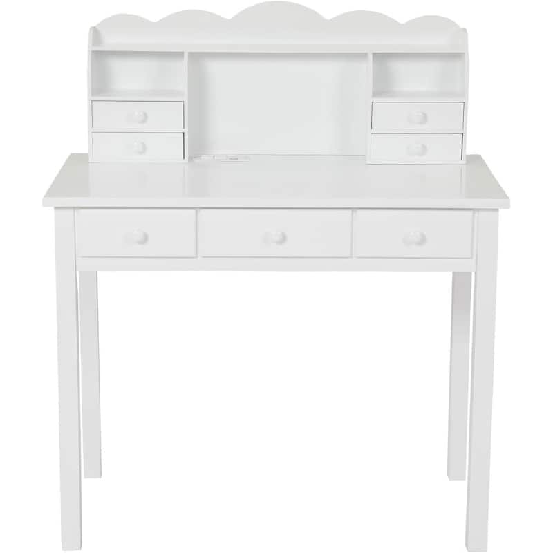 Computer Desk Home Office Desk Writing Desk 7 Drawers