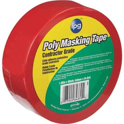 Masking Tape - 1 x 60 yds, Red