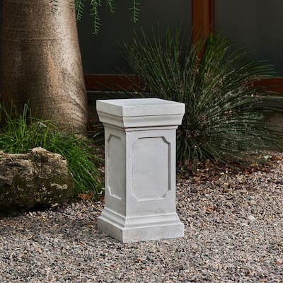 Christopher Knight Home - Thaloren Indoor Outdoor Handcrafted MGO Plant Stand Pedestal