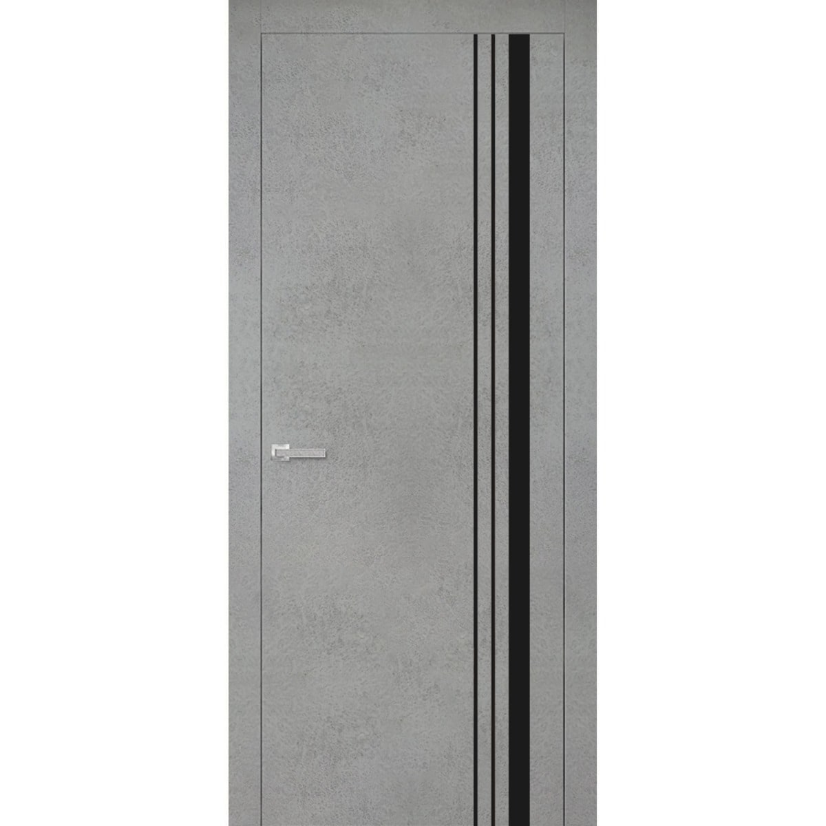 SartoDoors Planum 0011 | Interior French Doors French Door | Solid Wood | Hardware Set | 18x80, Concrete Bedroom Door