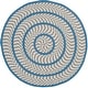 preview thumbnail 27 of 57, SAFAVIEH Handmade Braided Levina Country Rug 3' Round - Ivory/Blue - Round