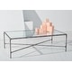 preview thumbnail 3 of 22, SAFAVIEH Couture Jessa Rectangle Metal Coffee Table Silver. - 48" W x 28" L x 15" H