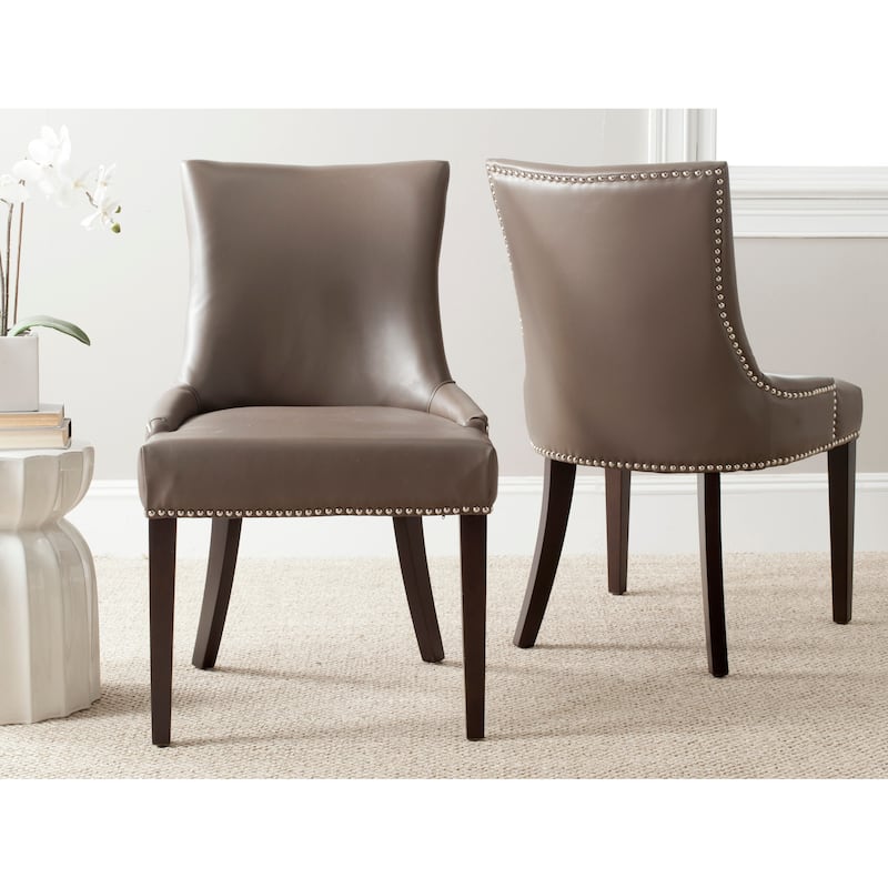 SAFAVIEH Lester Dining Chair (Set of 2) - 24"W x 25"D x 39"H - Clay - Single