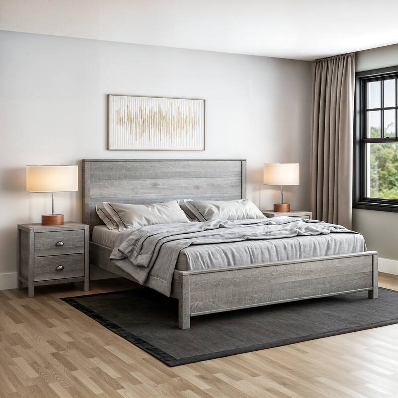 Standard Baja Bed - Driftwood Grey - King