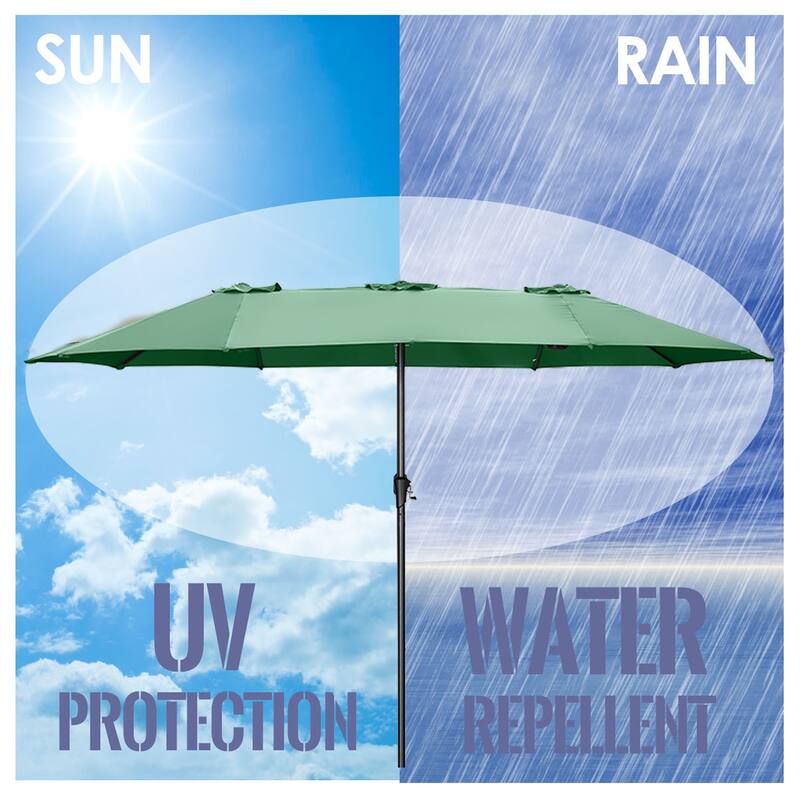 Ainfox 15Ft Patio Umbrella with Crank Without Base
