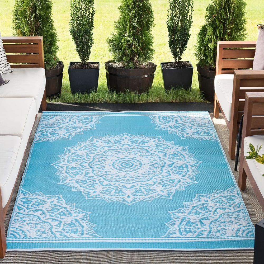 Sundown Beach Medallion Indoor/Outdoor Area Rug