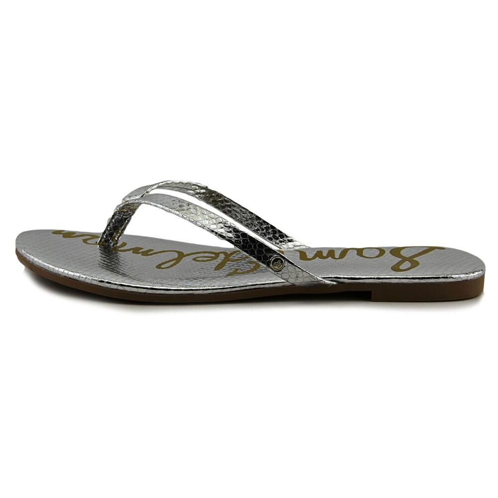 sam edelman silver flip flops