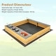 preview thumbnail 3 of 8, Gymax Kids Sandbox Outdoor Wooden Sandpit w/ Bottom Liner Creative
