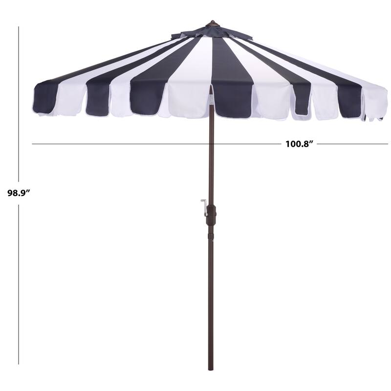 SAFAVIEH Outdoor Living Meze 9ft Crank Umbrella