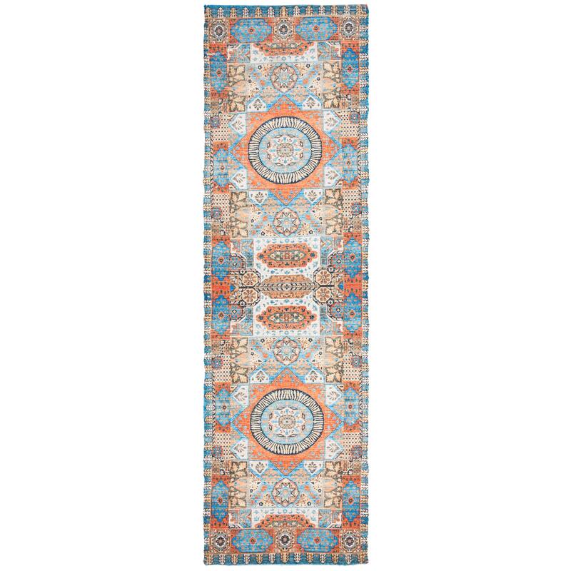 SAFAVIEH Handmade Saffron Kelcie Modern Tribal Cotton Rug