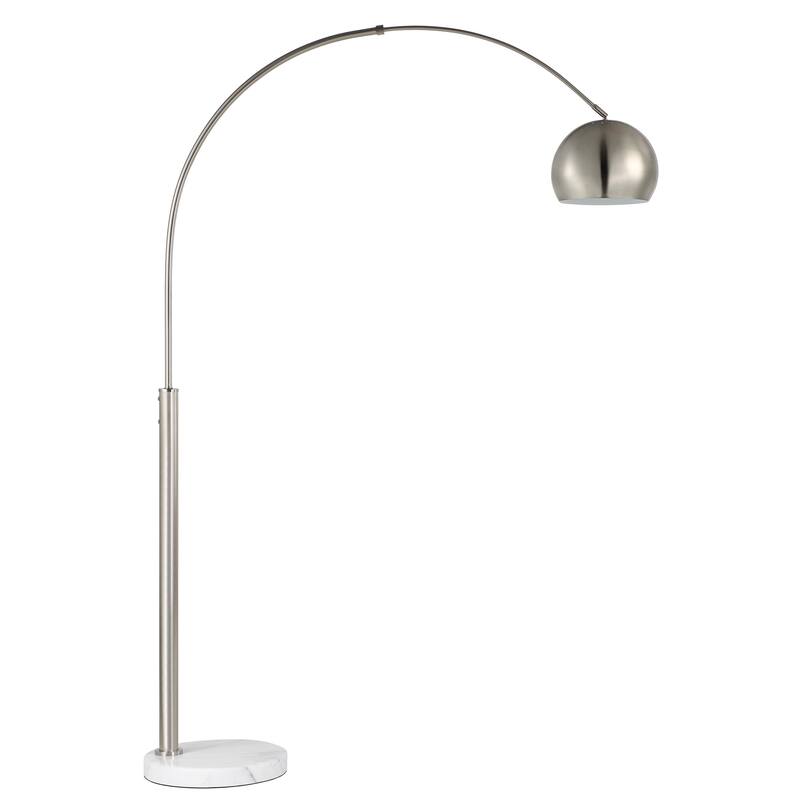 Aglow 77.375" Height Floor Lamp, Grey - 15 x 55.25 x 77.375"