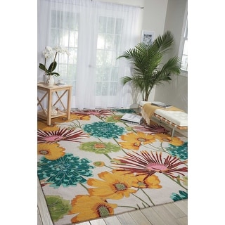 Nourison Fantasy Abstract Floral Area Rug