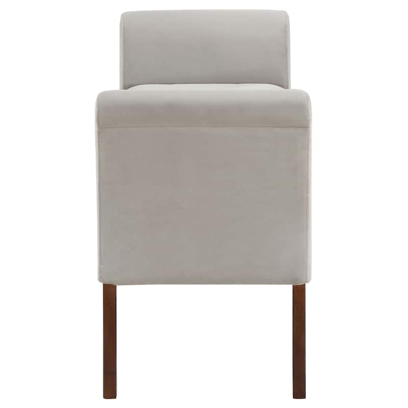Farrah Upholstered Rolled Arms Storage Bench